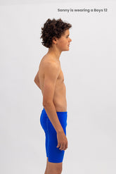 Boys Swim Jammer - Chlorine Resistant Swimwear - Basic Royal Blue